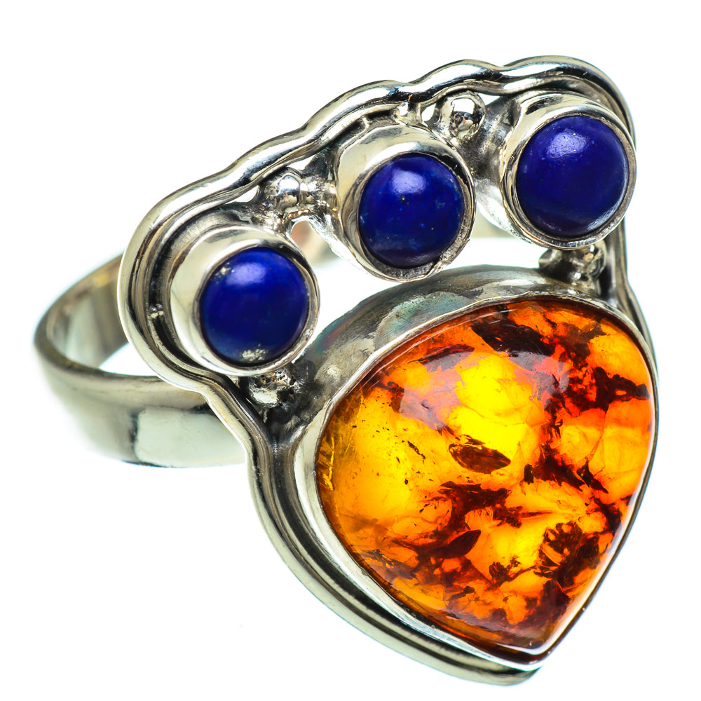 Baltic Amber Rings handcrafted by Anasilvercos - RING48070