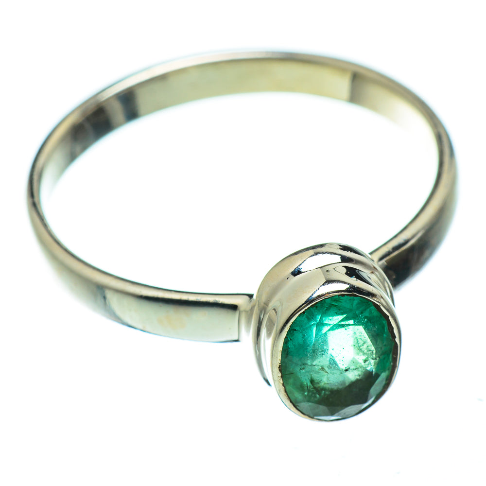 Zambian Emerald Rings handcrafted by Anasilvercos - RING48093