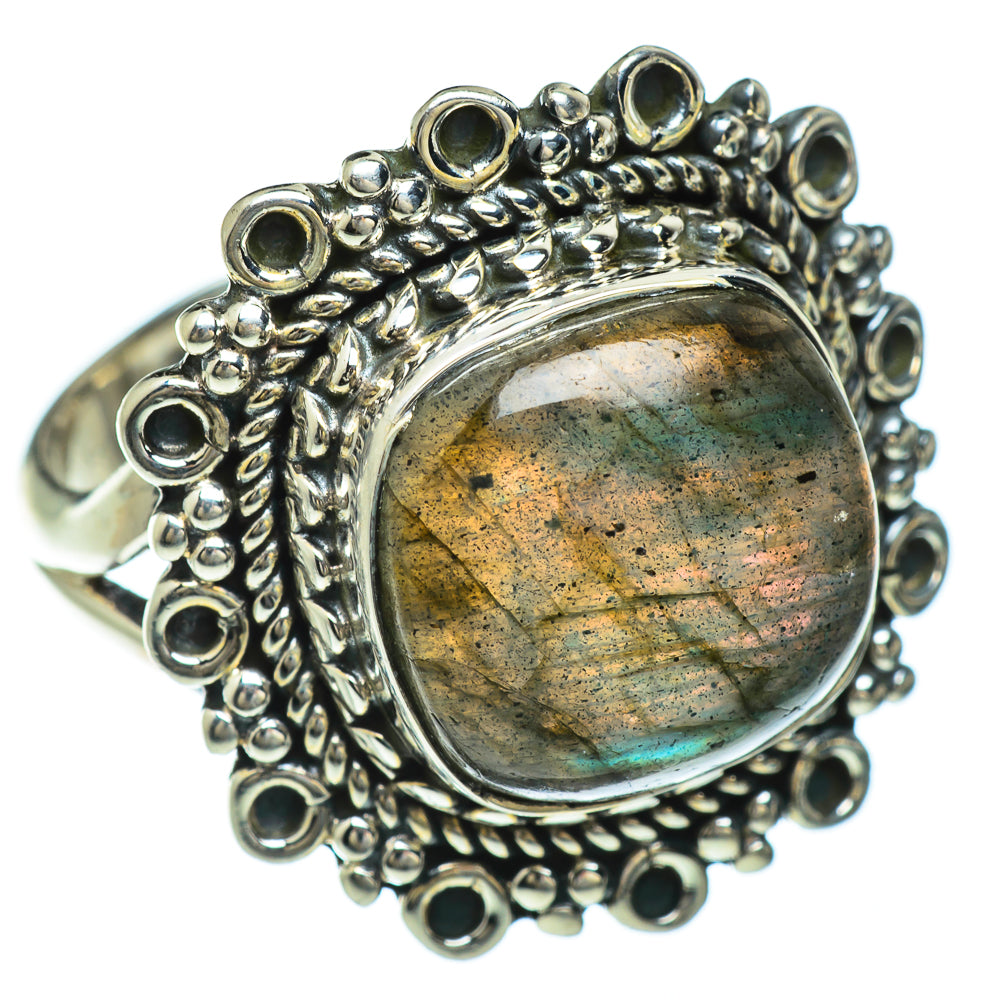 Labradorite Rings handcrafted by Anasilvercos - RING48118
