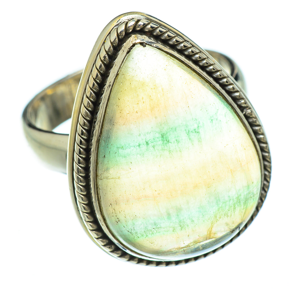Green Fluorite Rings handcrafted by Anasilvercos - RING48140