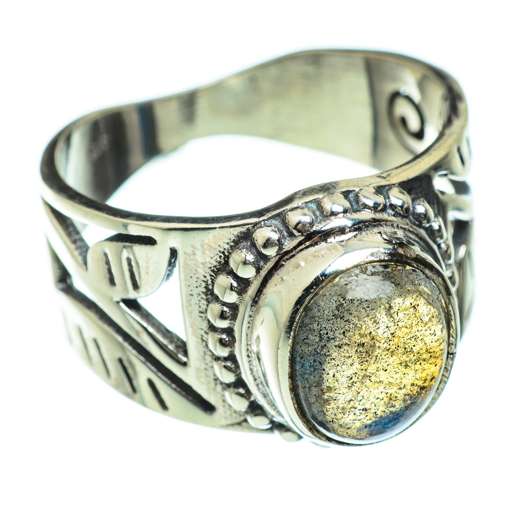 Labradorite Rings handcrafted by Anasilvercos - RING48150