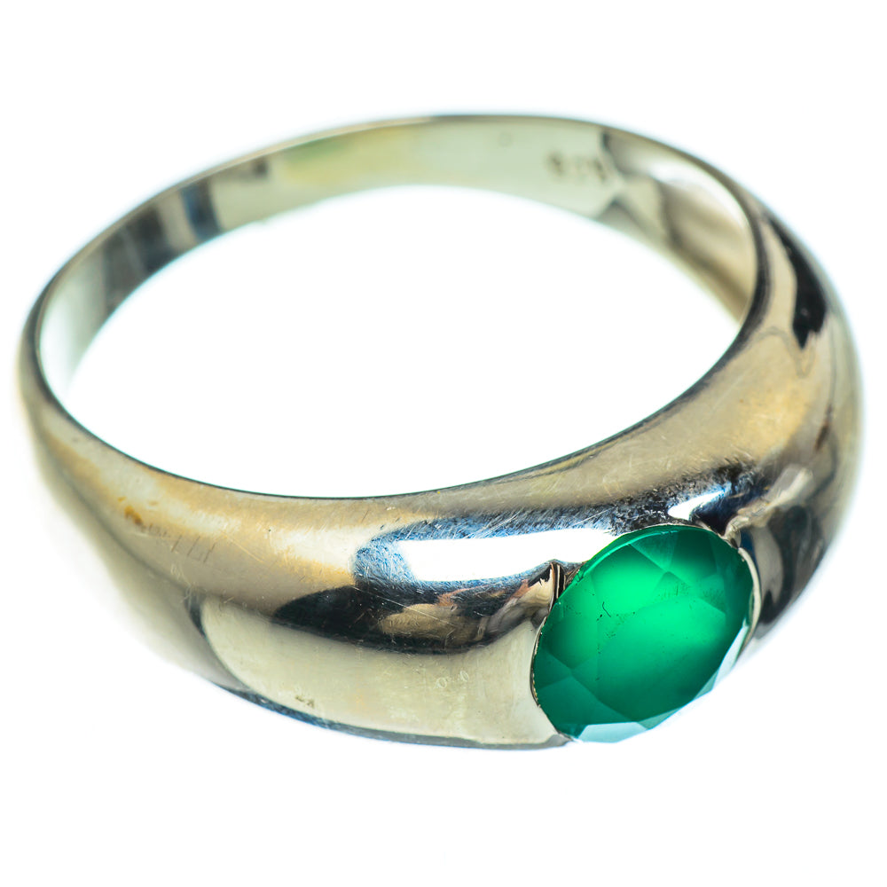 Green Onyx Rings handcrafted by Anasilvercos - RING48153