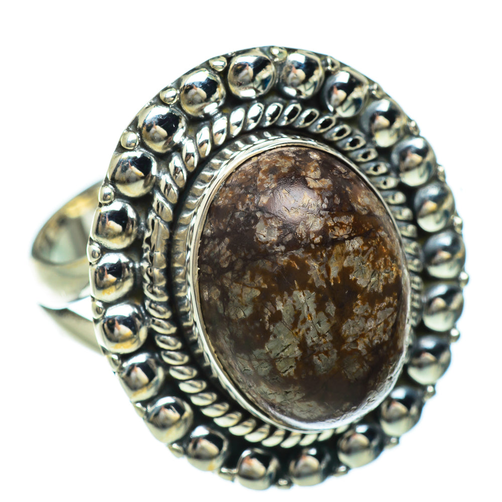 Fossil Coral Rings handcrafted by Anasilvercos - RING48181 - Photo 2
