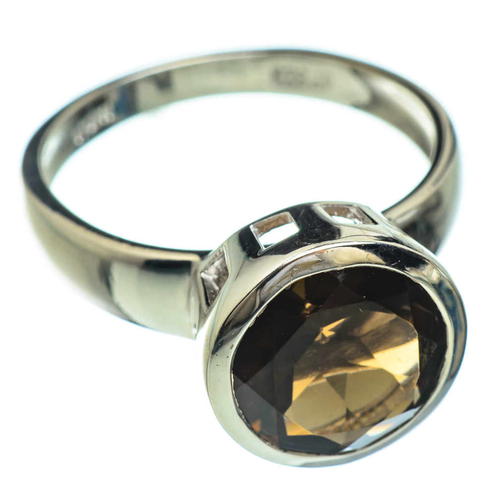 Smoky Quartz Rings handcrafted by Anasilvercos - RING48182