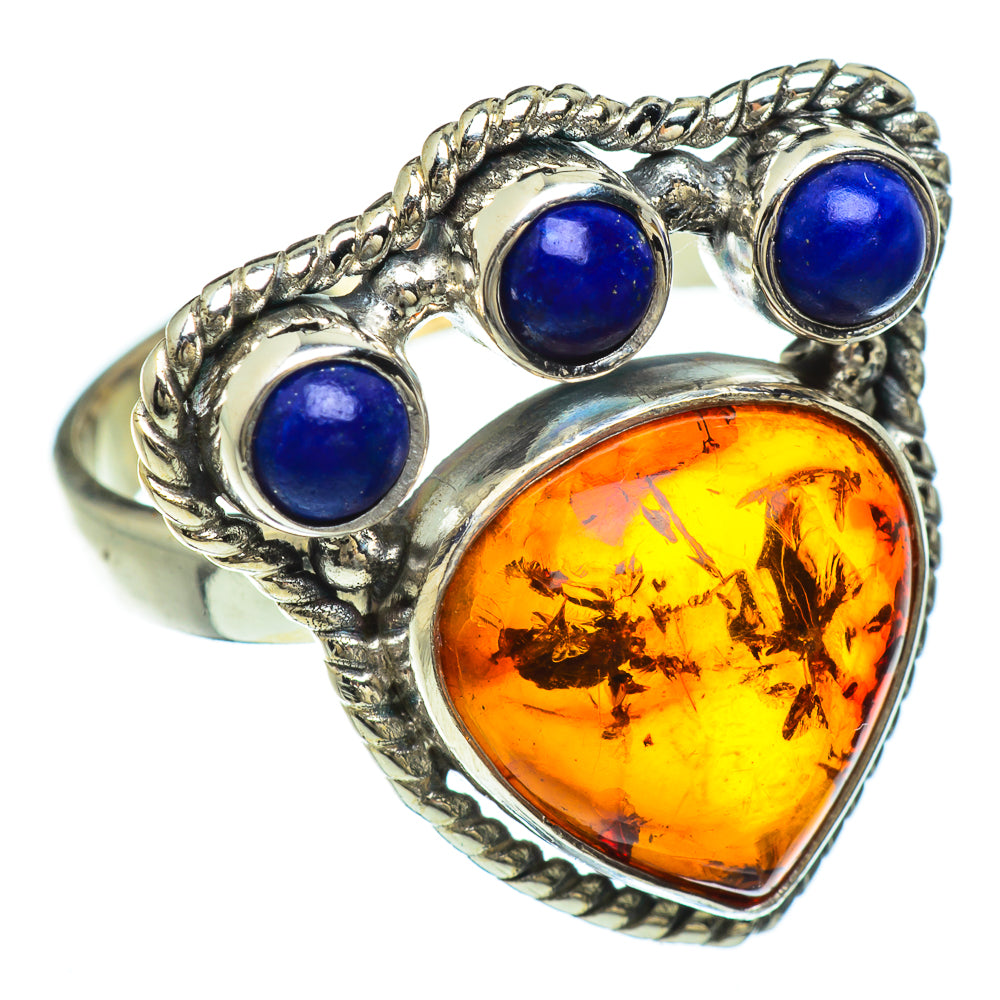 Baltic Amber Rings handcrafted by Anasilvercos - RING48185