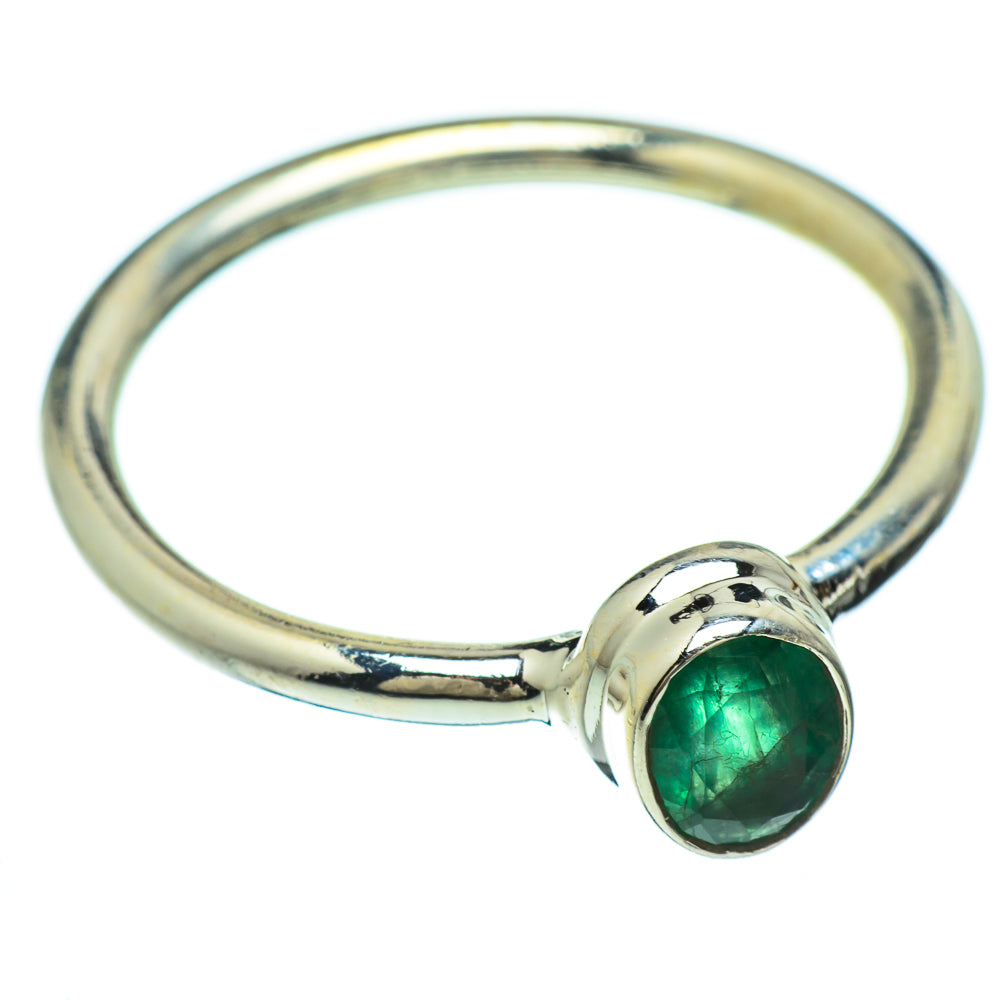 Zambian Emerald Rings handcrafted by Anasilvercos - RING48206