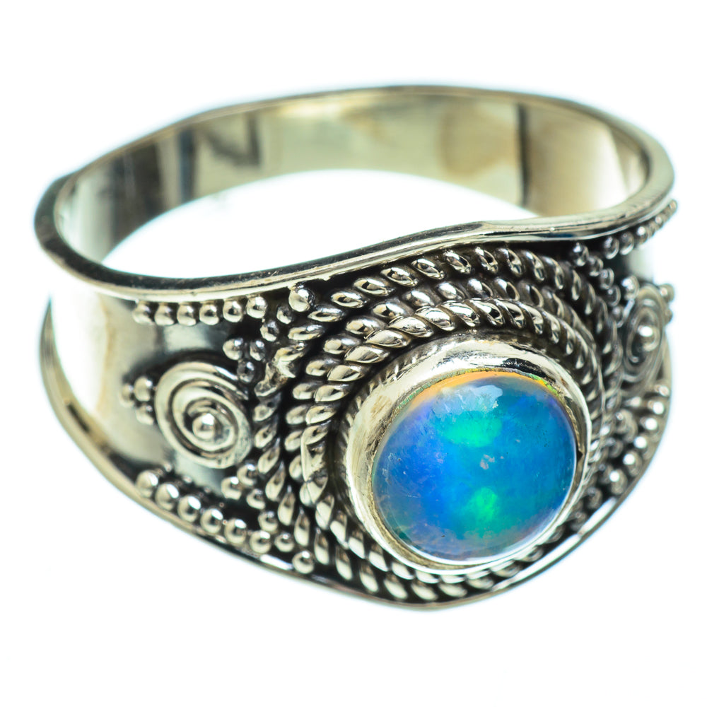 Ethiopian Opal Rings handcrafted by Anasilvercos - RING48221