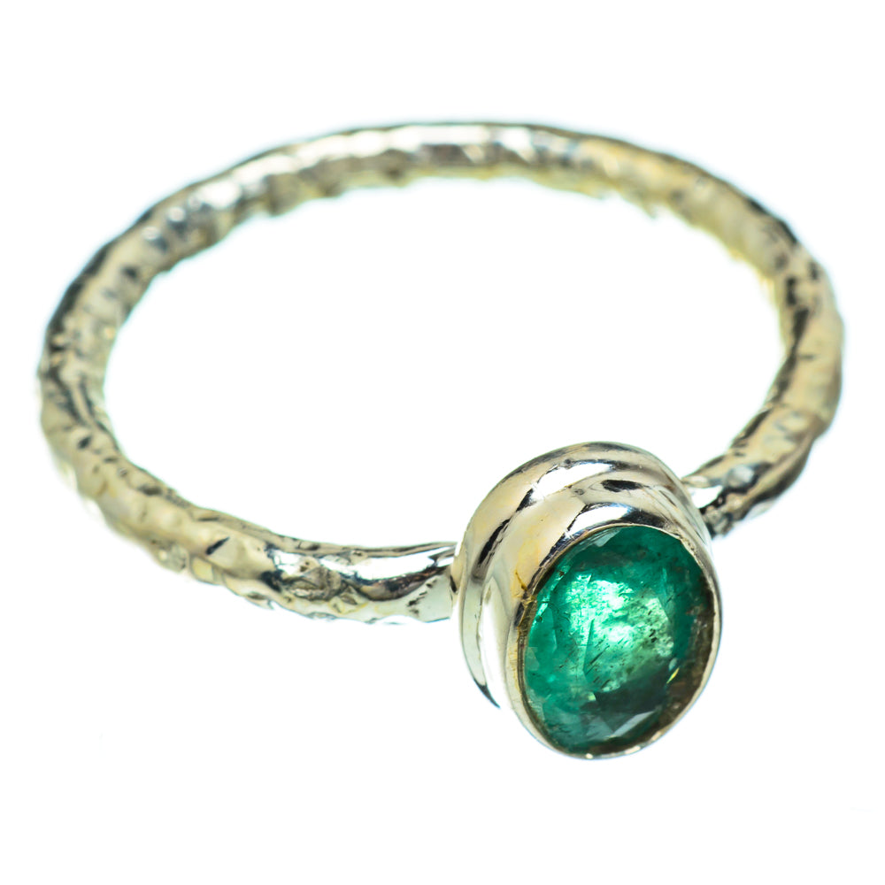 Zambian Emerald Rings handcrafted by Anasilvercos - RING48232