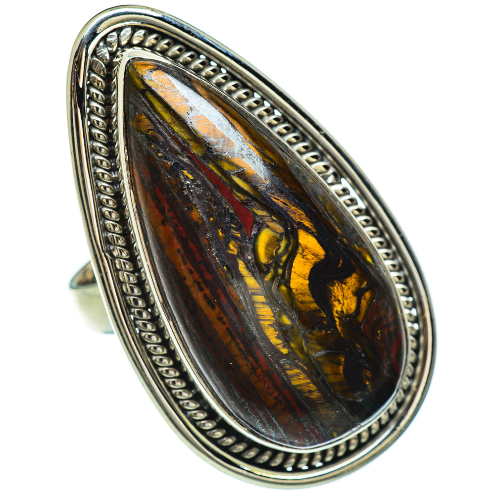 Red Jasper Rings handcrafted by Anasilvercos - RING48270