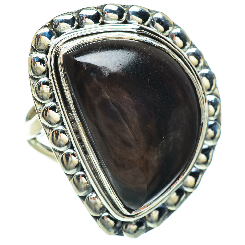 Brown Agate Rings handcrafted by Anasilvercos - RING48288