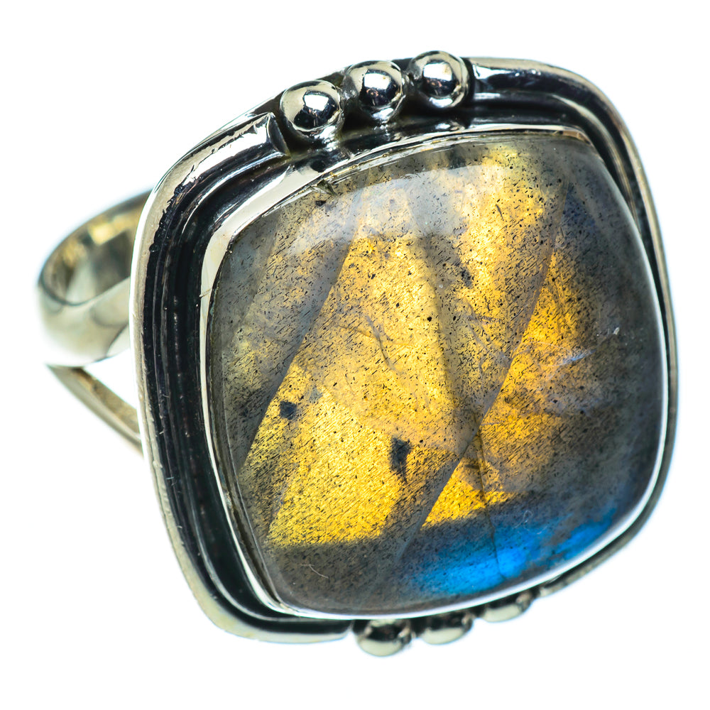 Labradorite Rings handcrafted by Anasilvercos - RING48291