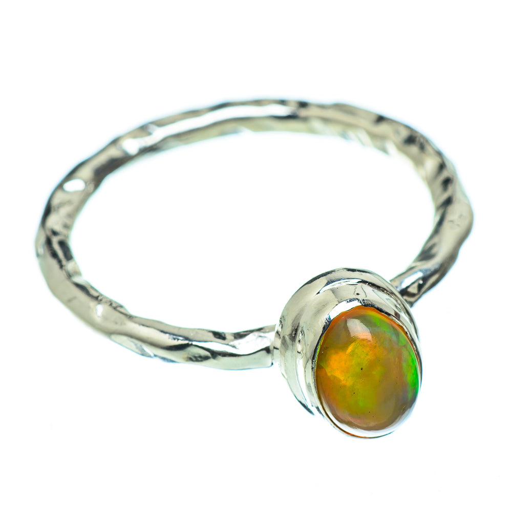 Ethiopian Opal Rings handcrafted by Anasilvercos - RING48321