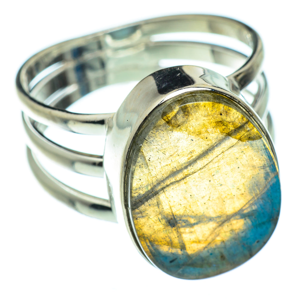 Labradorite Rings handcrafted by Anasilvercos - RING48328