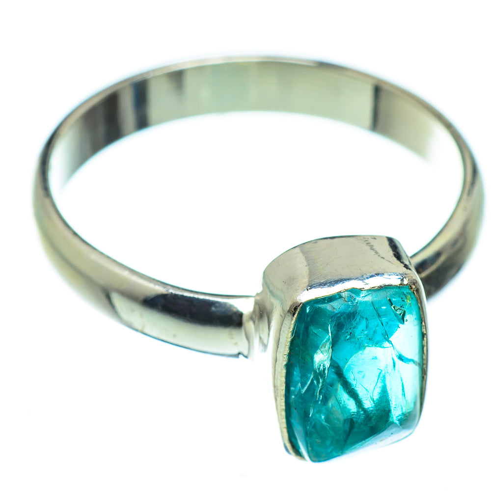 Blue Fluorite Rings handcrafted by Anasilvercos - RING48330