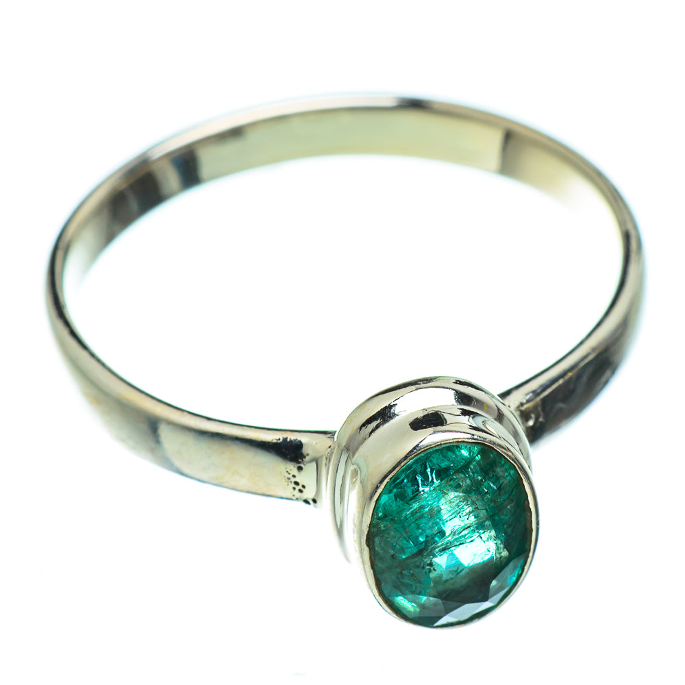 Zambian Emerald Rings handcrafted by Anasilvercos - RING48332