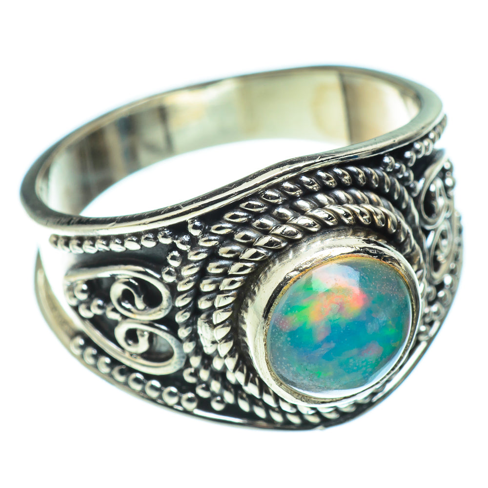 Ethiopian Opal Rings handcrafted by Anasilvercos - RING48391