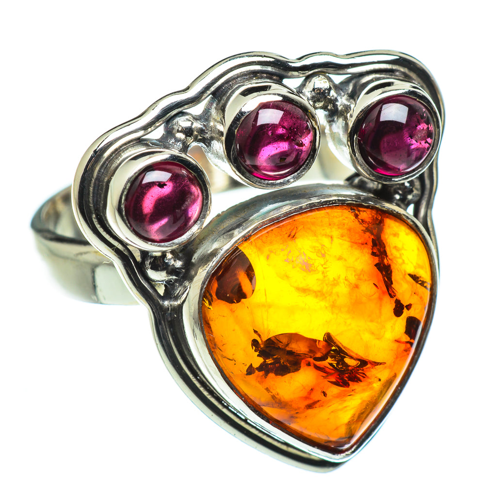 Baltic Amber Rings handcrafted by Anasilvercos - RING48405