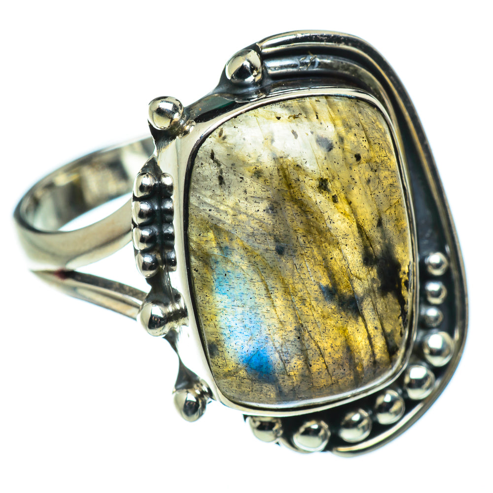Labradorite Rings handcrafted by Anasilvercos - RING48428