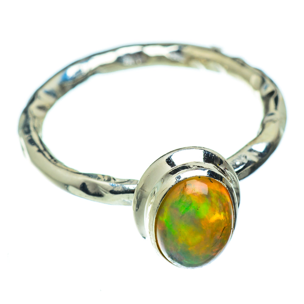 Ethiopian Opal Rings handcrafted by Anasilvercos - RING48449
