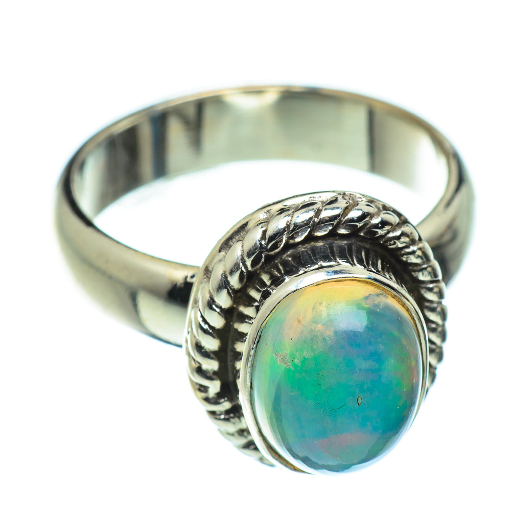 Ethiopian Opal Rings handcrafted by Anasilvercos - RING48478