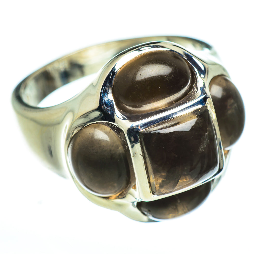 Smoky Quartz Rings handcrafted by Anasilvercos - RING48519