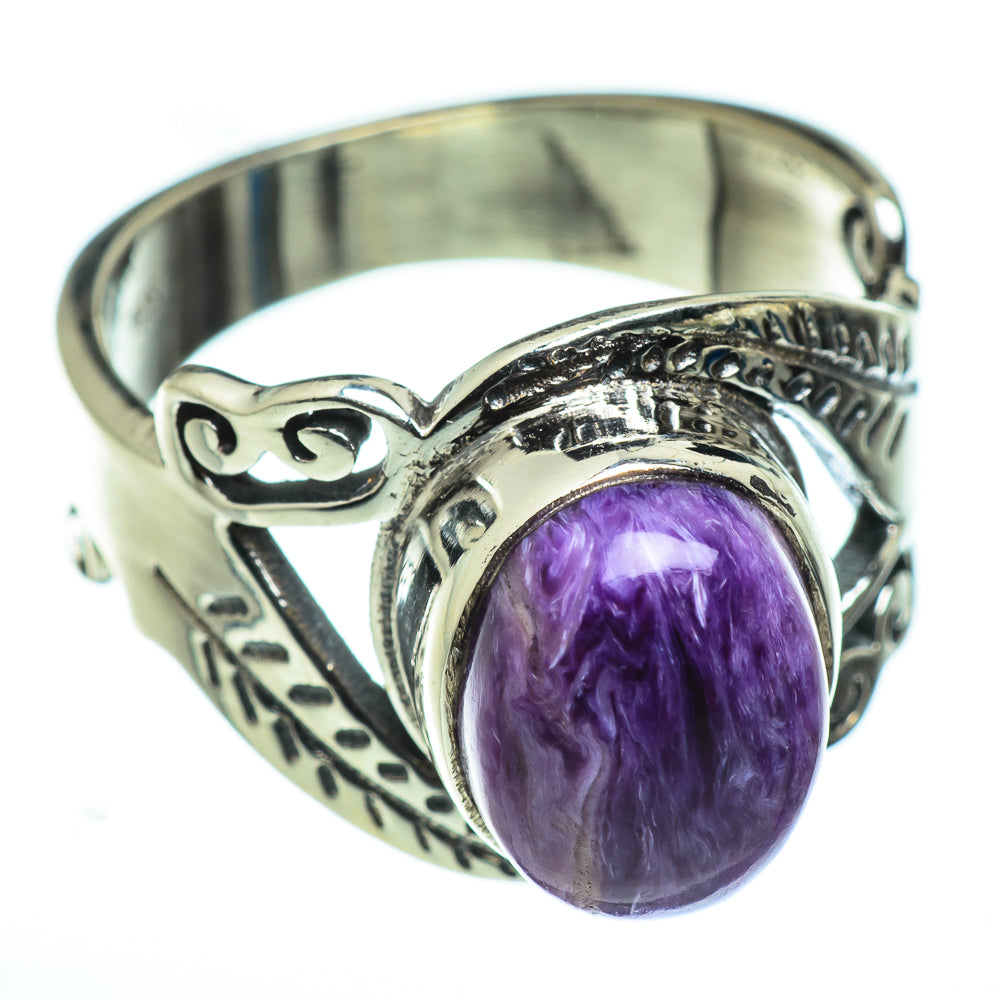 Charoite Rings handcrafted by Anasilvercos - RING48527
