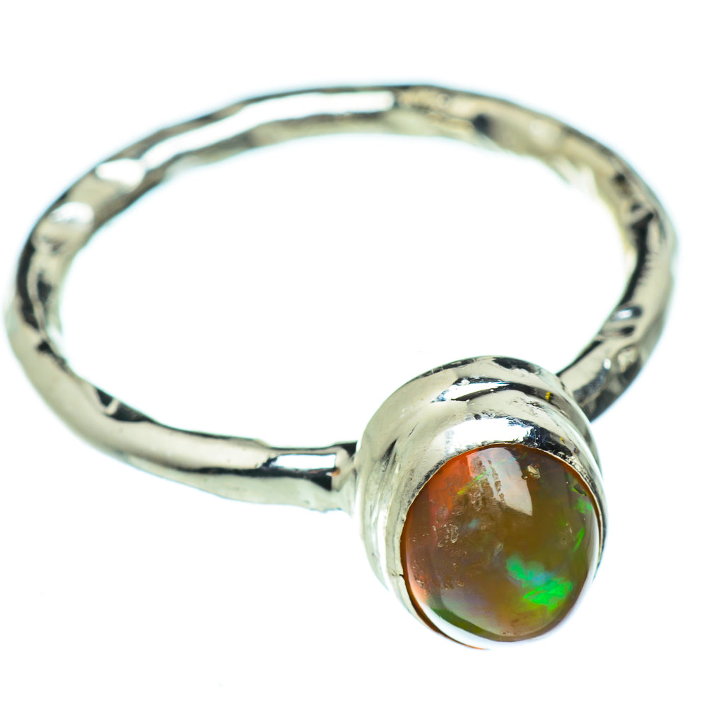 Ethiopian Opal Rings handcrafted by Anasilvercos - RING48532