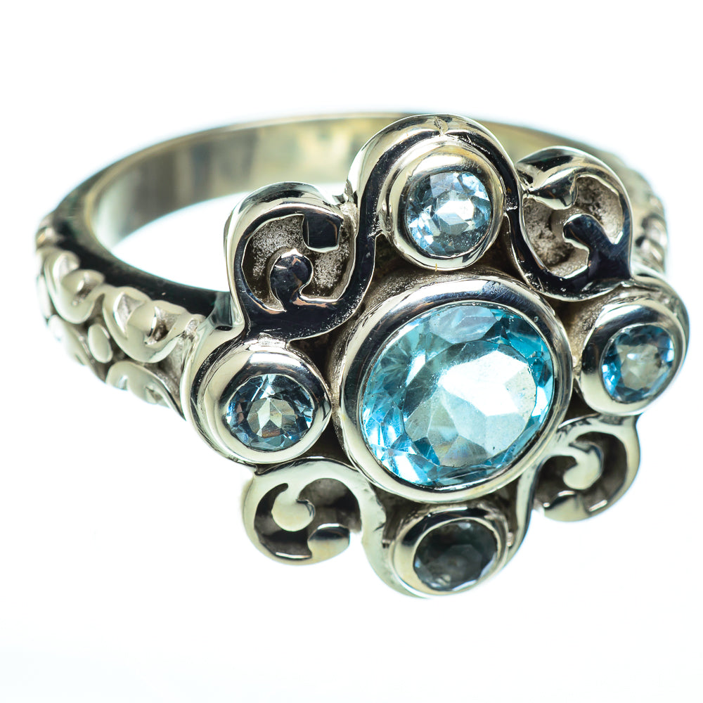 Blue Topaz Rings handcrafted by Anasilvercos - RING48696