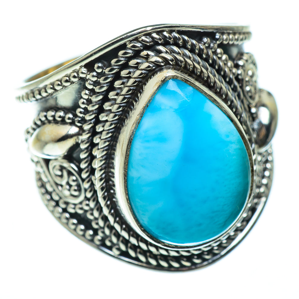 Larimar Rings handcrafted by Anasilvercos - RING48698