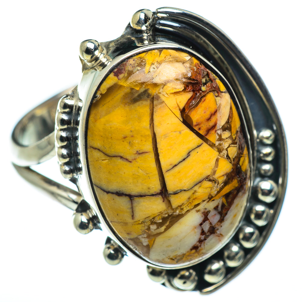 Brecciated Mookaite Rings handcrafted by Anasilvercos - RING48742