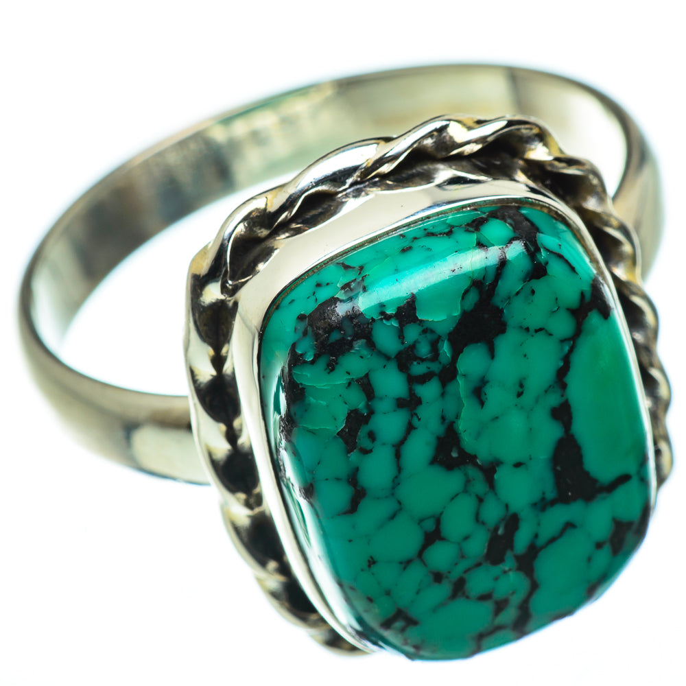 Tibetan Turquoise Rings handcrafted by Anasilvercos - RING48775