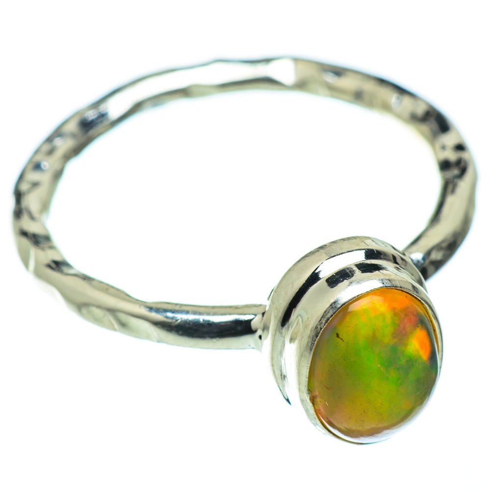 Ethiopian Opal Rings handcrafted by Anasilvercos - RING48867