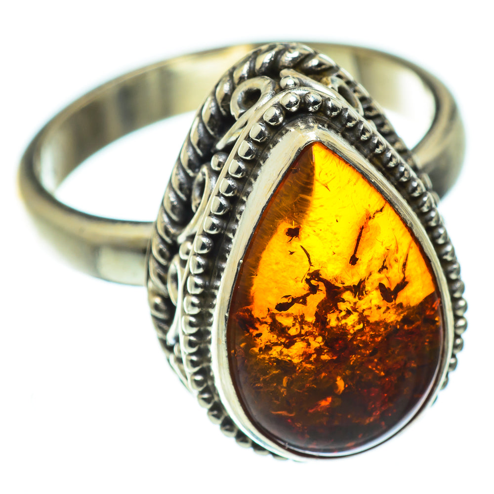 Baltic Amber Rings handcrafted by Anasilvercos - RING48882