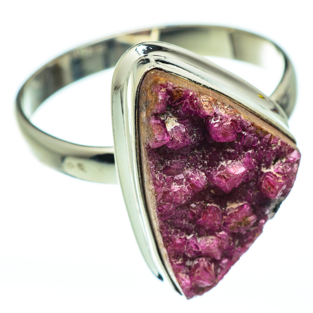 Cobalto Calcite Druzy Rings handcrafted by Anasilvercos - RING48917