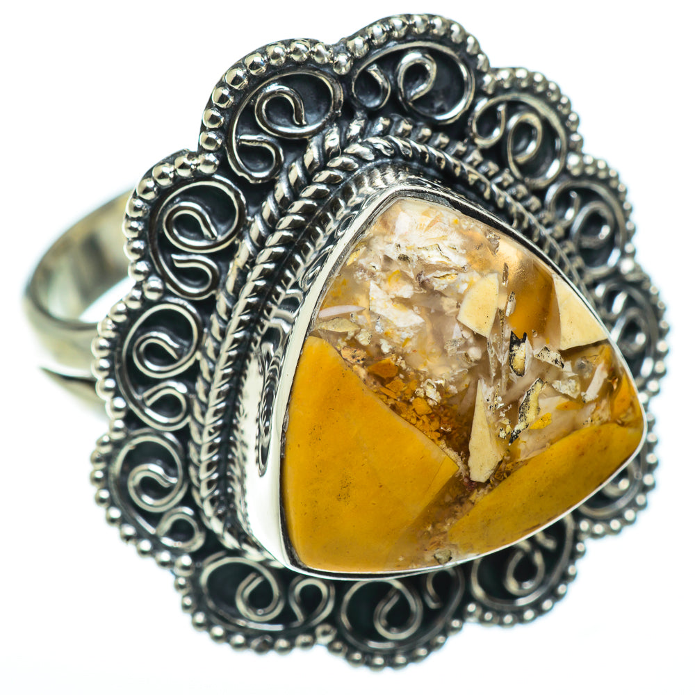 Brecciated Mookaite Rings handcrafted by Anasilvercos - RING49007
