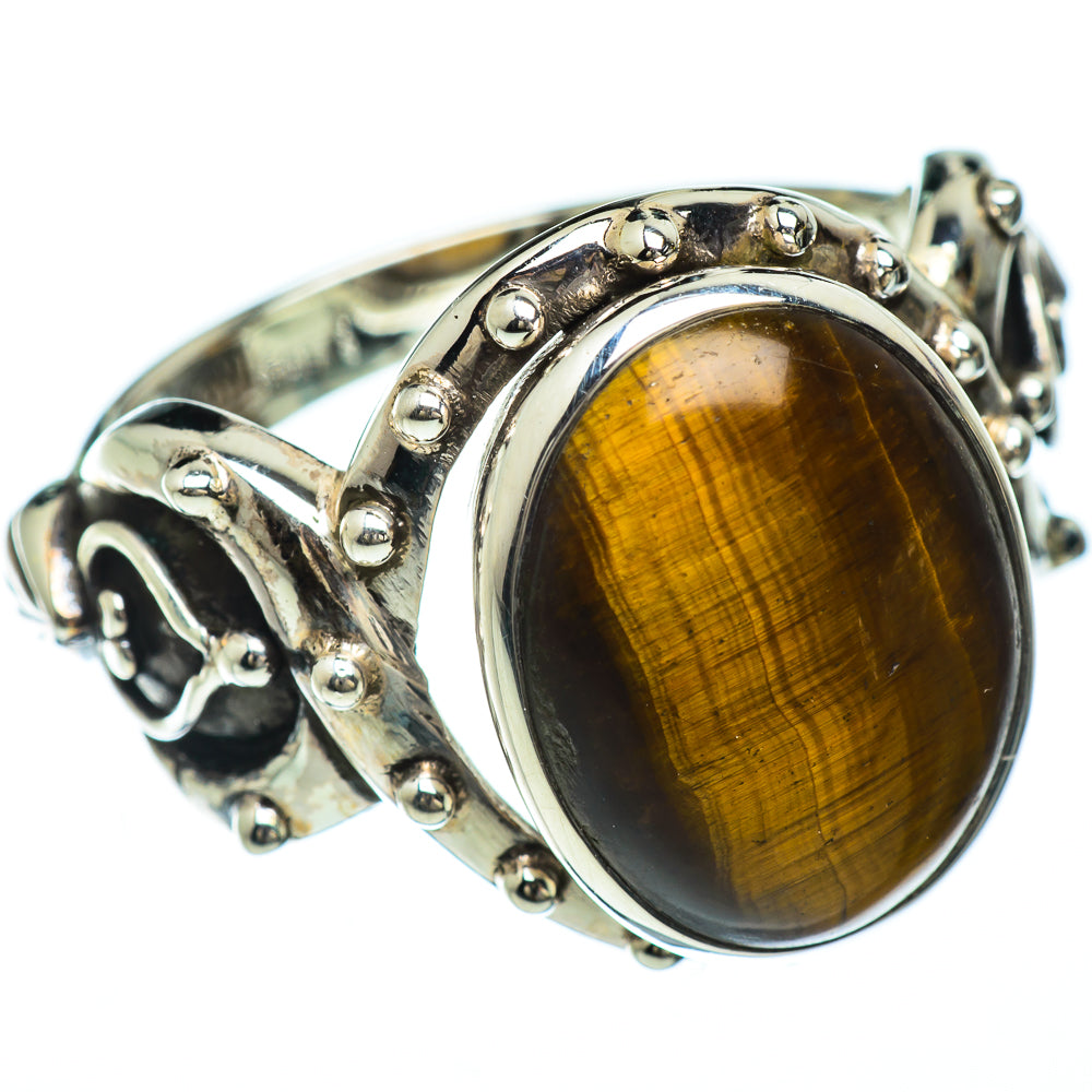 Tiger Eye Rings handcrafted by Anasilvercos - RING49099