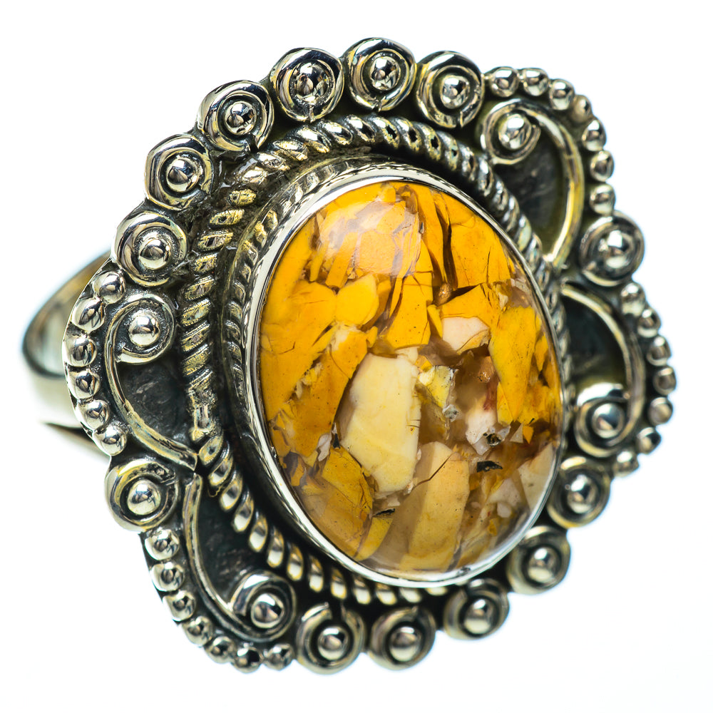 Brecciated Mookaite Rings handcrafted by Anasilvercos - RING49103