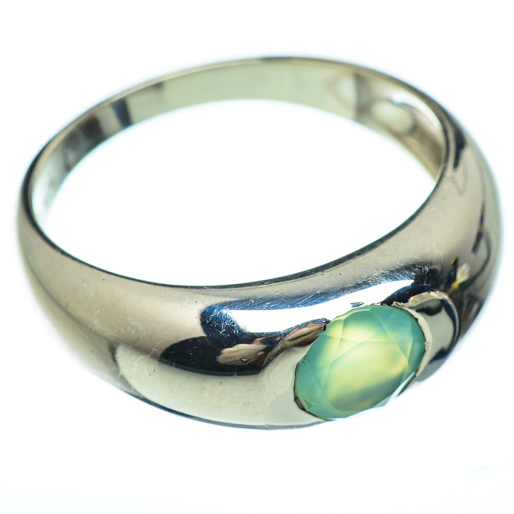 Aqua Chalcedony Rings handcrafted by Anasilvercos - RING49162
