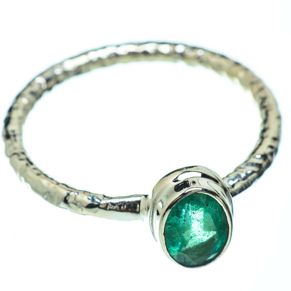 Zambian Emerald Rings handcrafted by Anasilvercos - RING49167