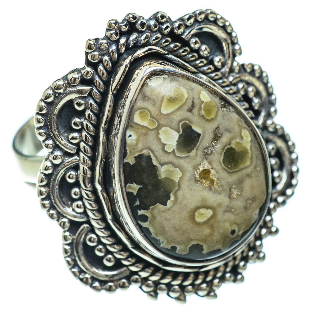Ocean Jasper Rings handcrafted by Anasilvercos - RING49168