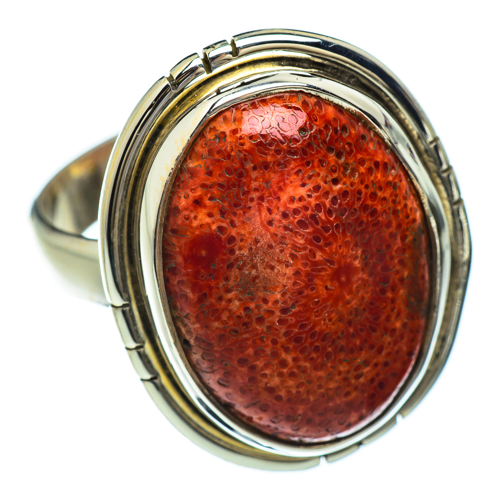 Sponge Coral Rings handcrafted by Anasilvercos - RING49171