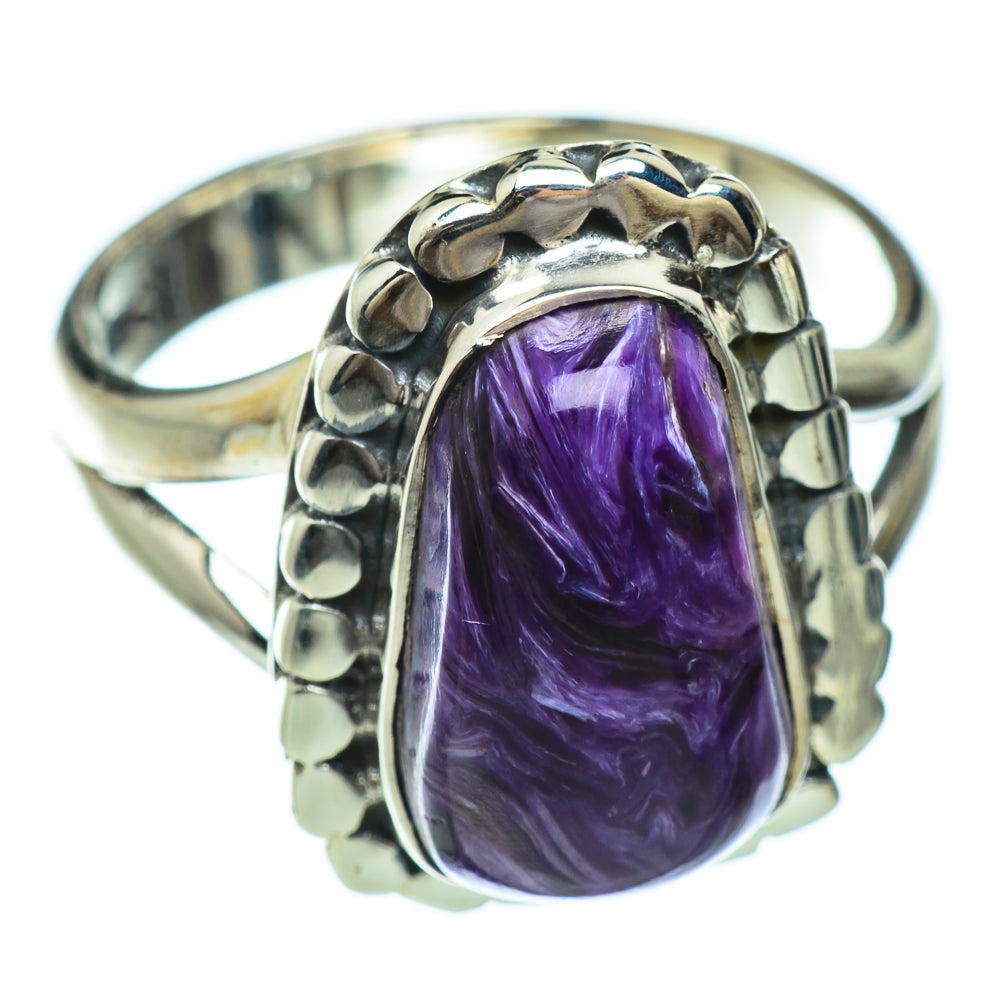 Charoite Rings handcrafted by Anasilvercos - RING49179