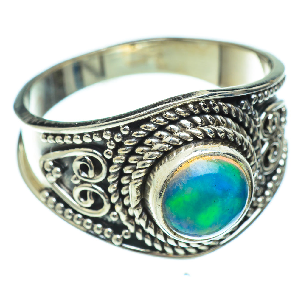 Ethiopian Opal Rings handcrafted by Anasilvercos - RING49251