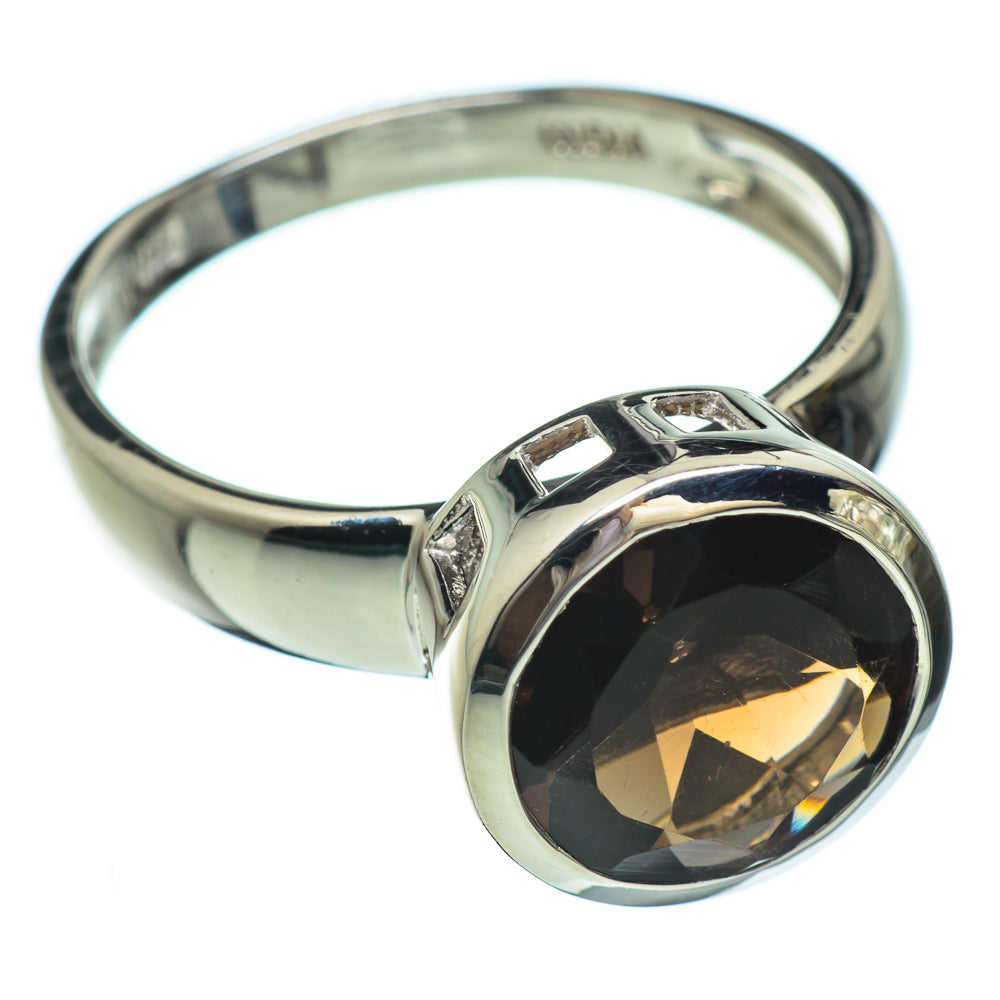 Smoky Quartz Rings handcrafted by Anasilvercos - RING49320