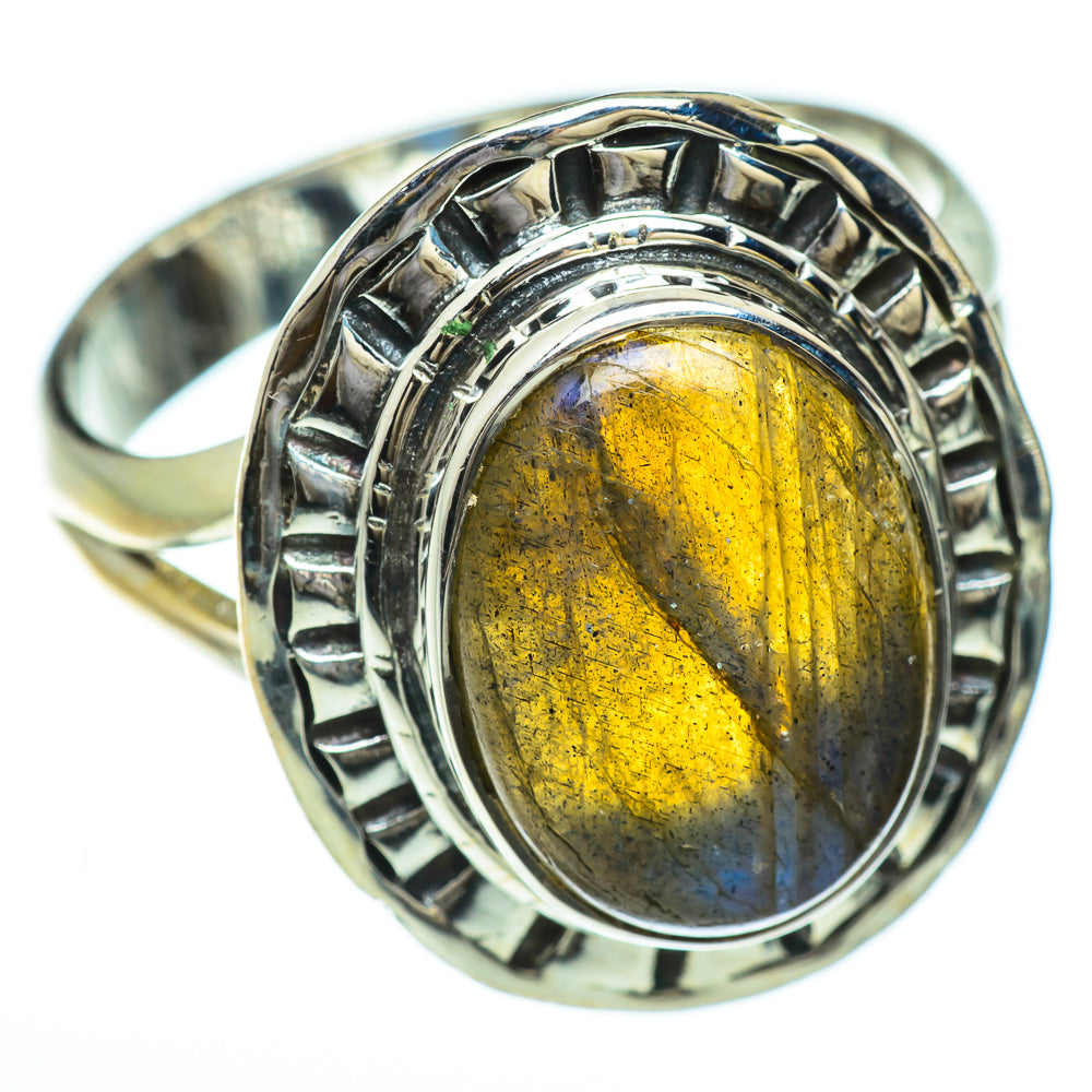 Labradorite Rings handcrafted by Anasilvercos - RING49335