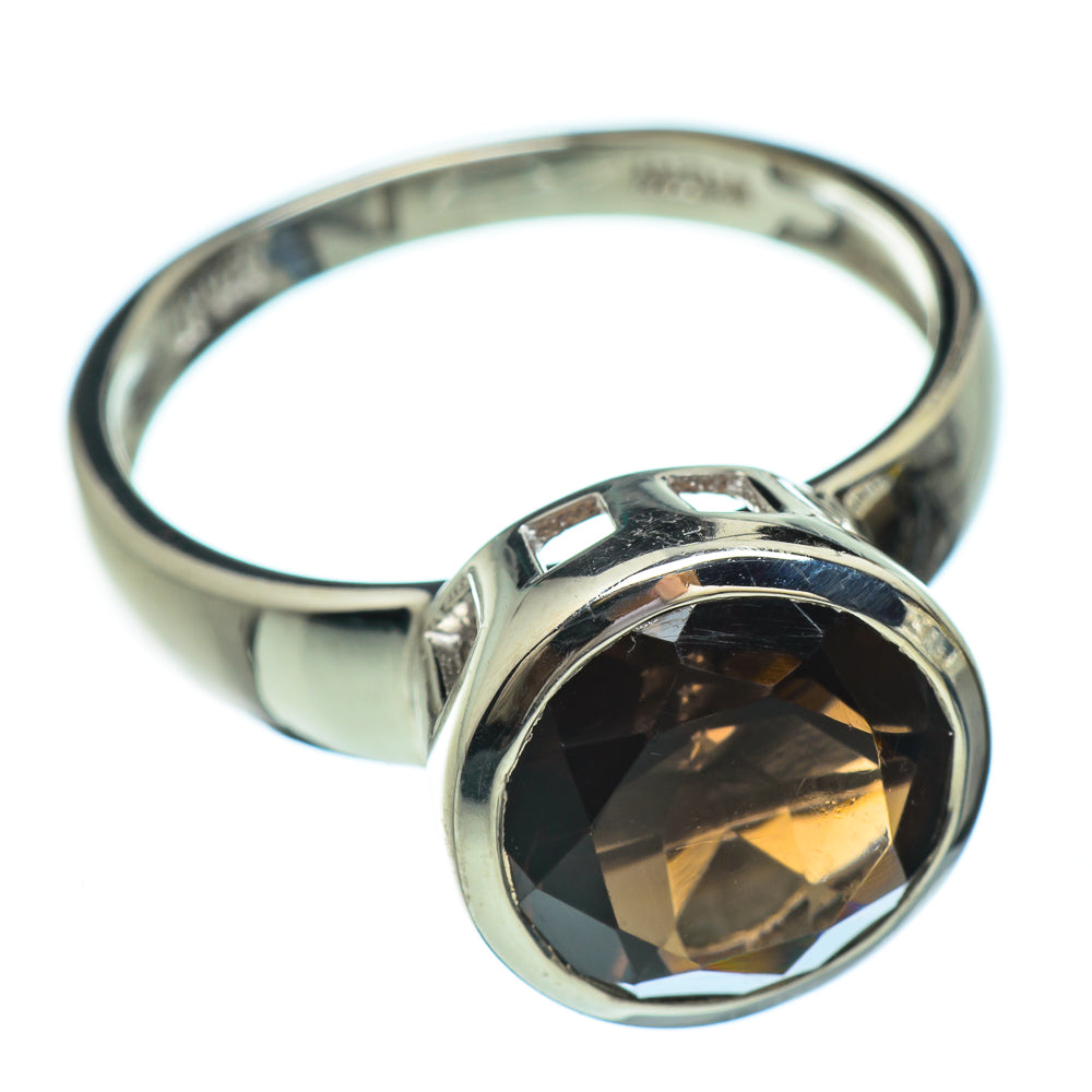Smoky Quartz Rings handcrafted by Anasilvercos - RING49344