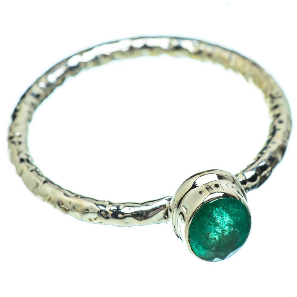 Zambian Emerald Rings handcrafted by Anasilvercos - RING49364