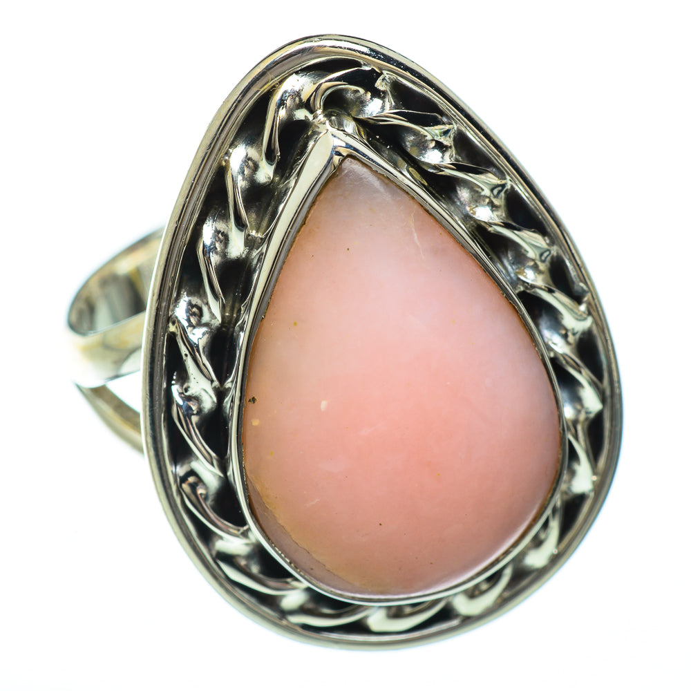 Pink Opal Rings handcrafted by Anasilvercos - RING49369