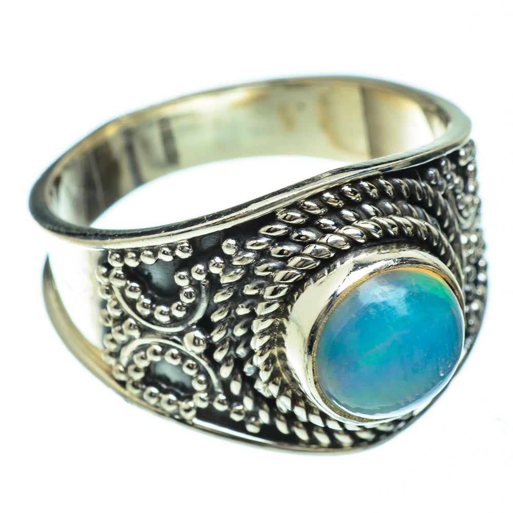 Ethiopian Opal Rings handcrafted by Anasilvercos - RING49377