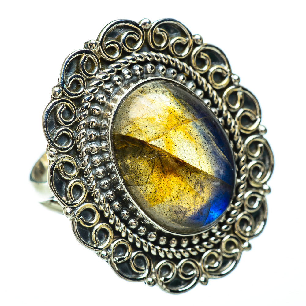 Labradorite Rings handcrafted by Anasilvercos - RING49454
